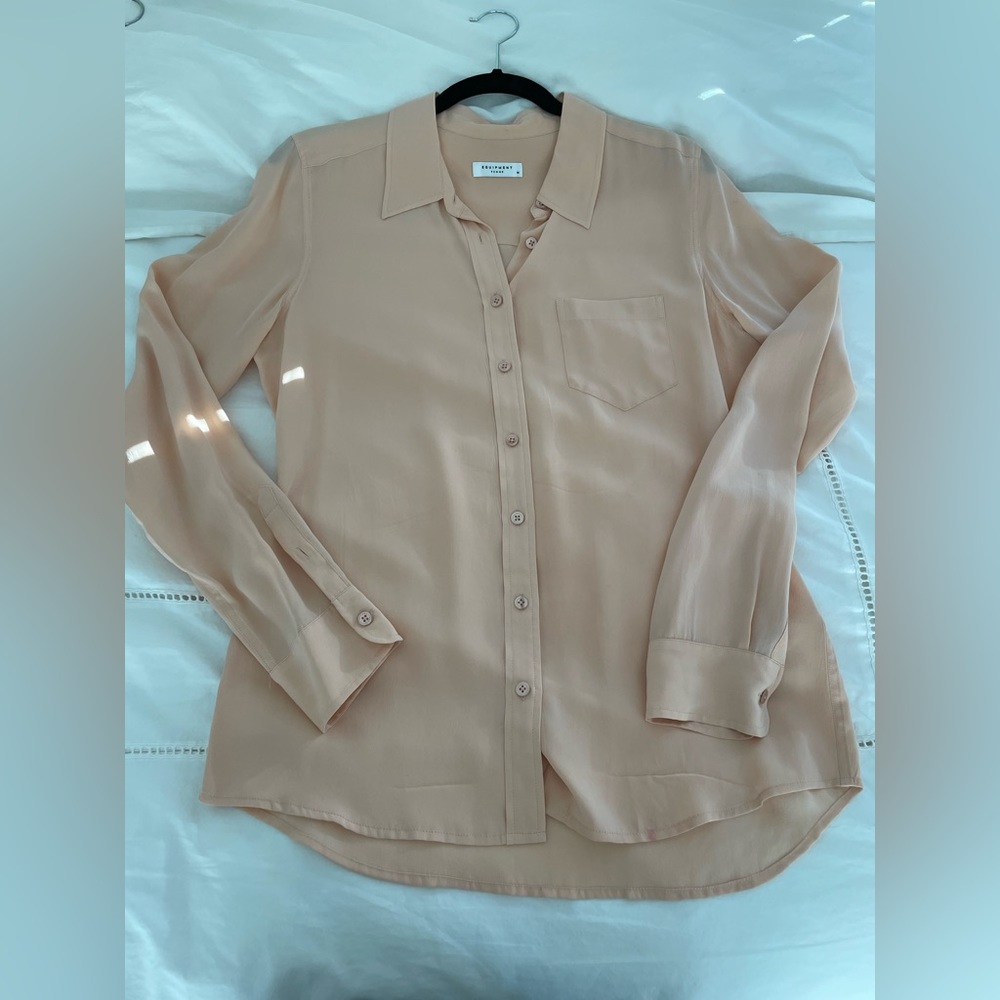 Equipment cream blouse